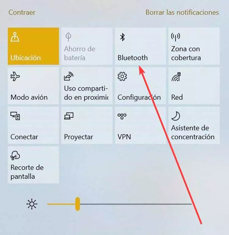 Activate Bluetooth from Notification Panel