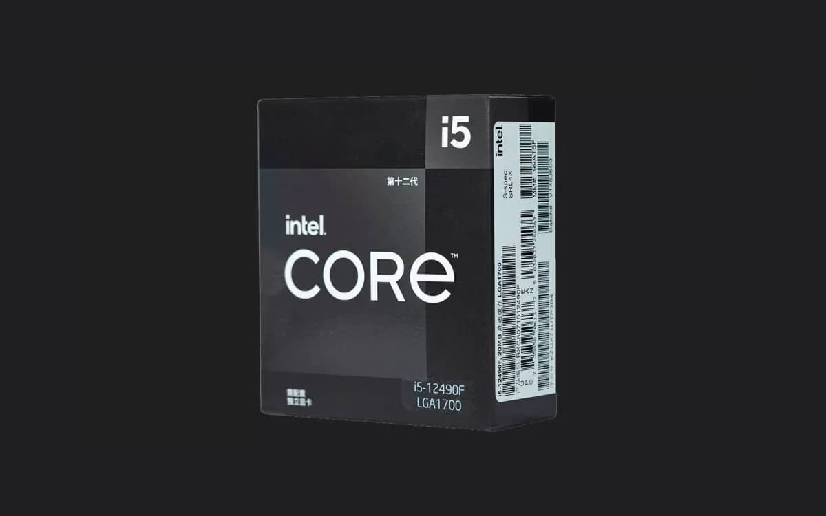 intel Core i5-12490F