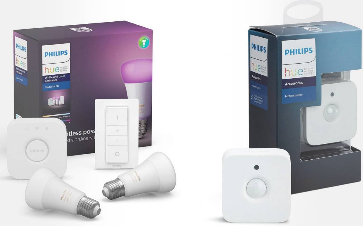 Philips Hue starter kit with motion detector