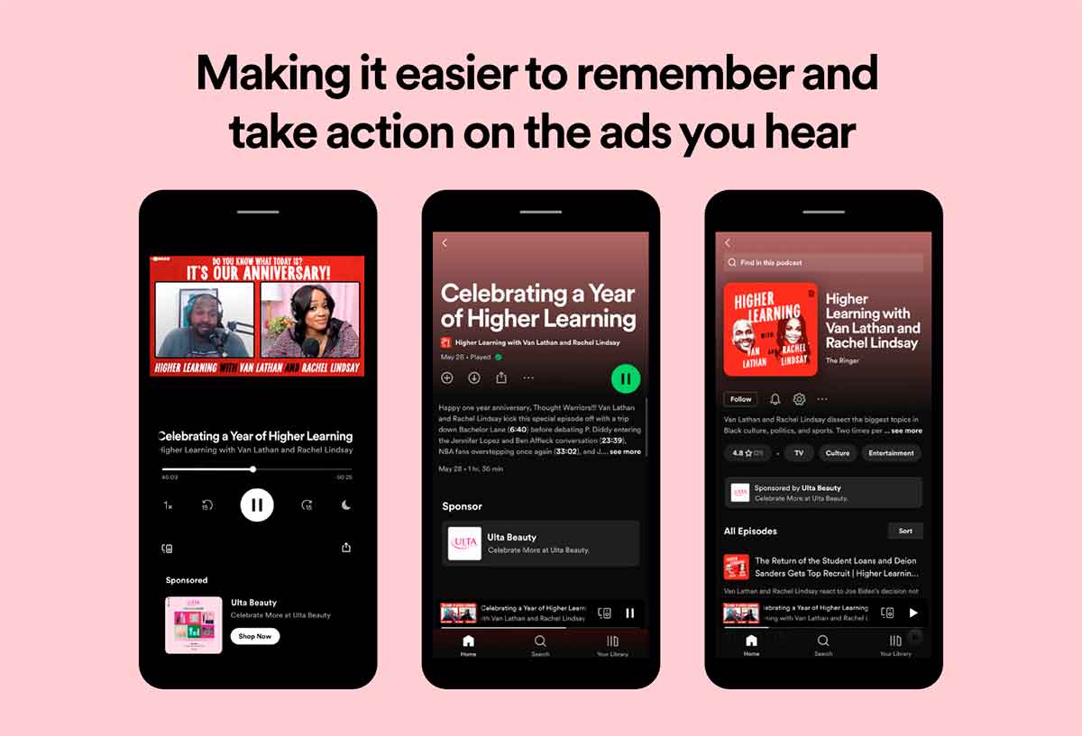 Spotify will add "cards" advertising on podcasts