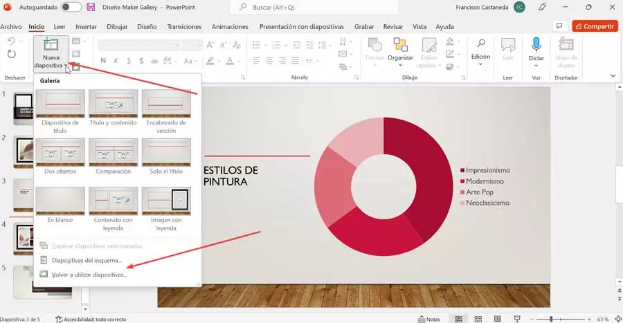 PowerPoint reuse slides