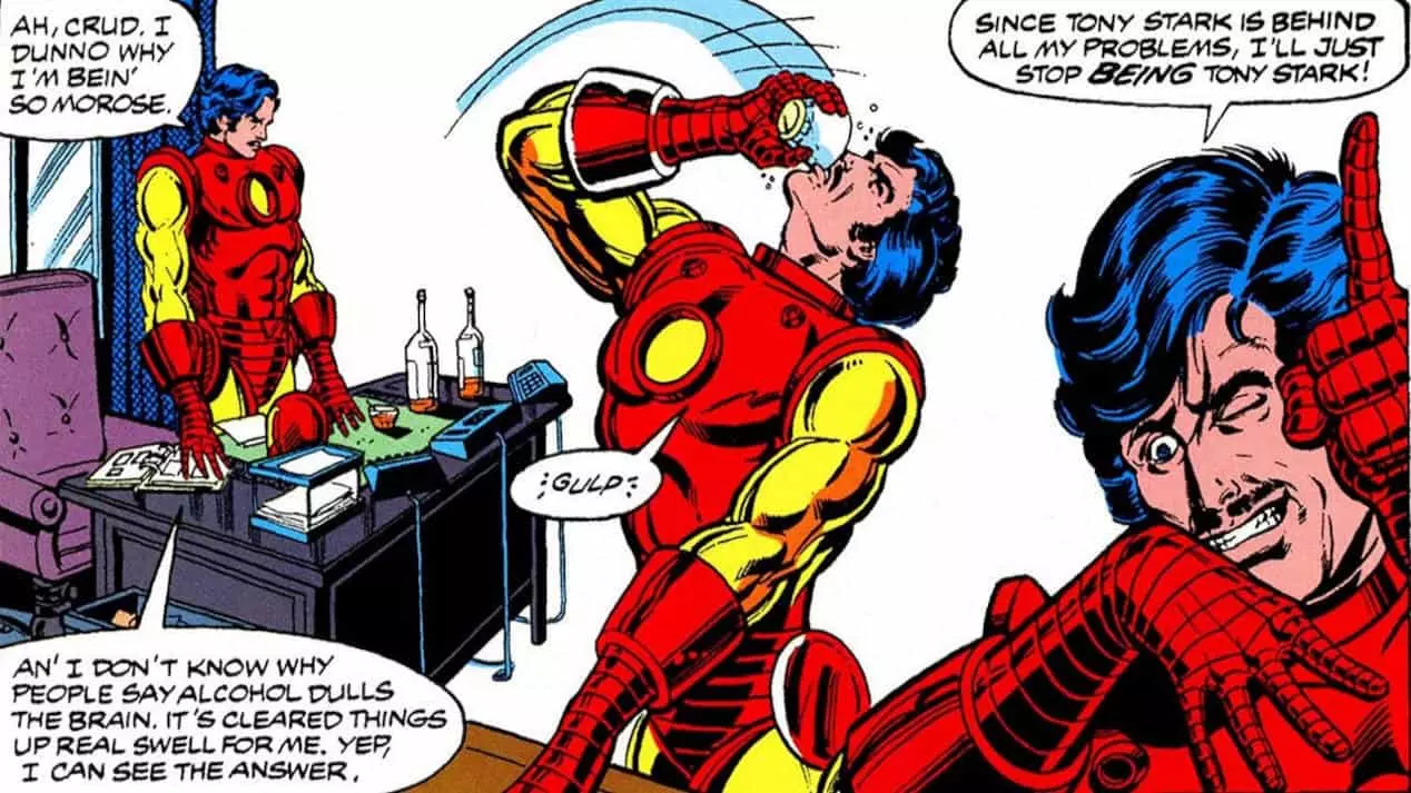 Iron-Man's alcoholism