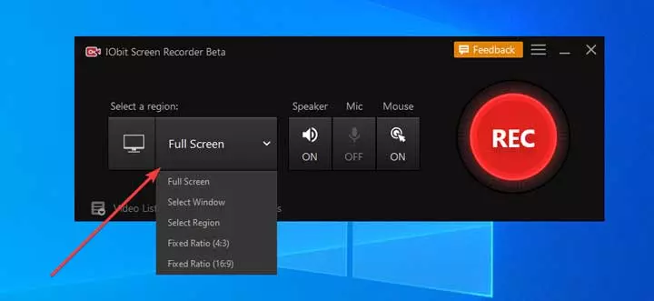 IObit Screen Recorder screen recording