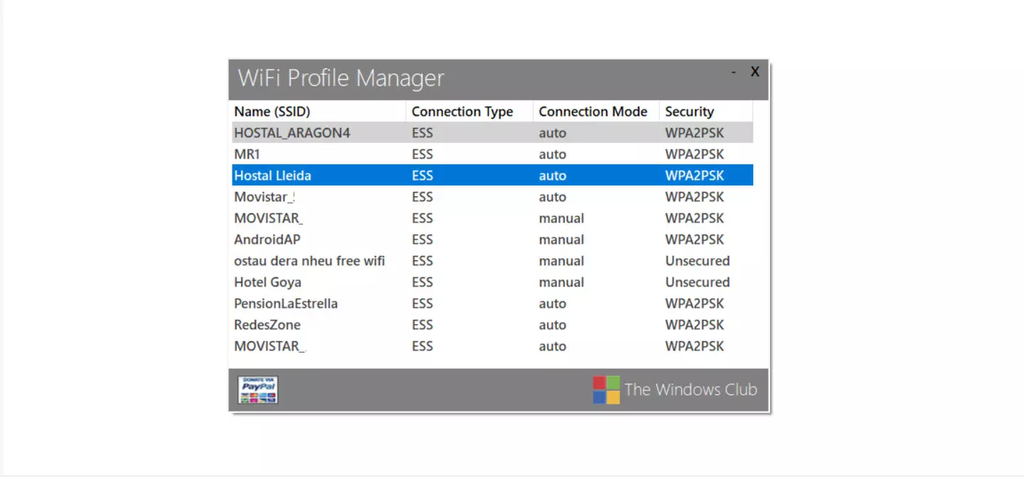 Wi-Fi Profile Manager