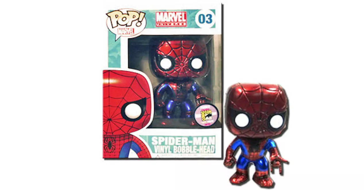 Rare metallic Spider-Man in funko form