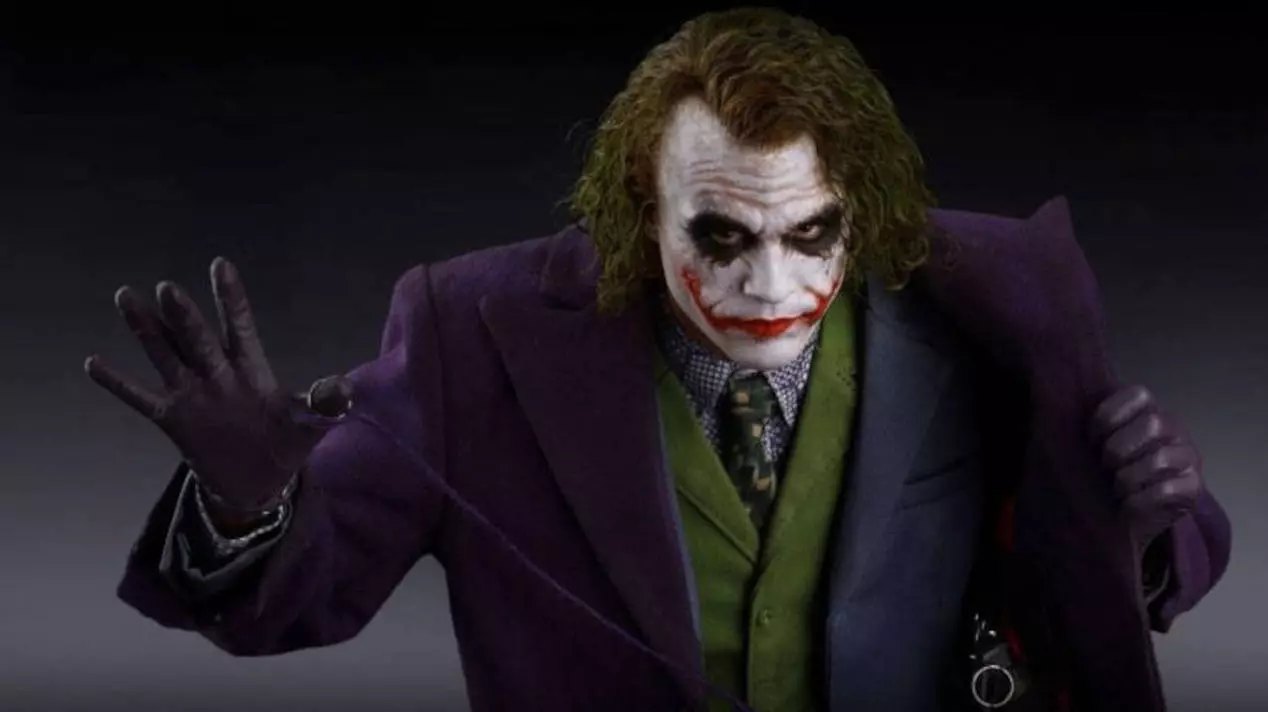 Figure of Heath Ledger as Joker