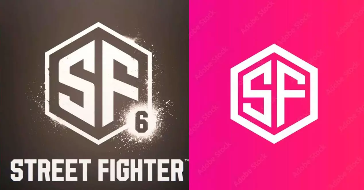 New SF6 logo vs stock image.