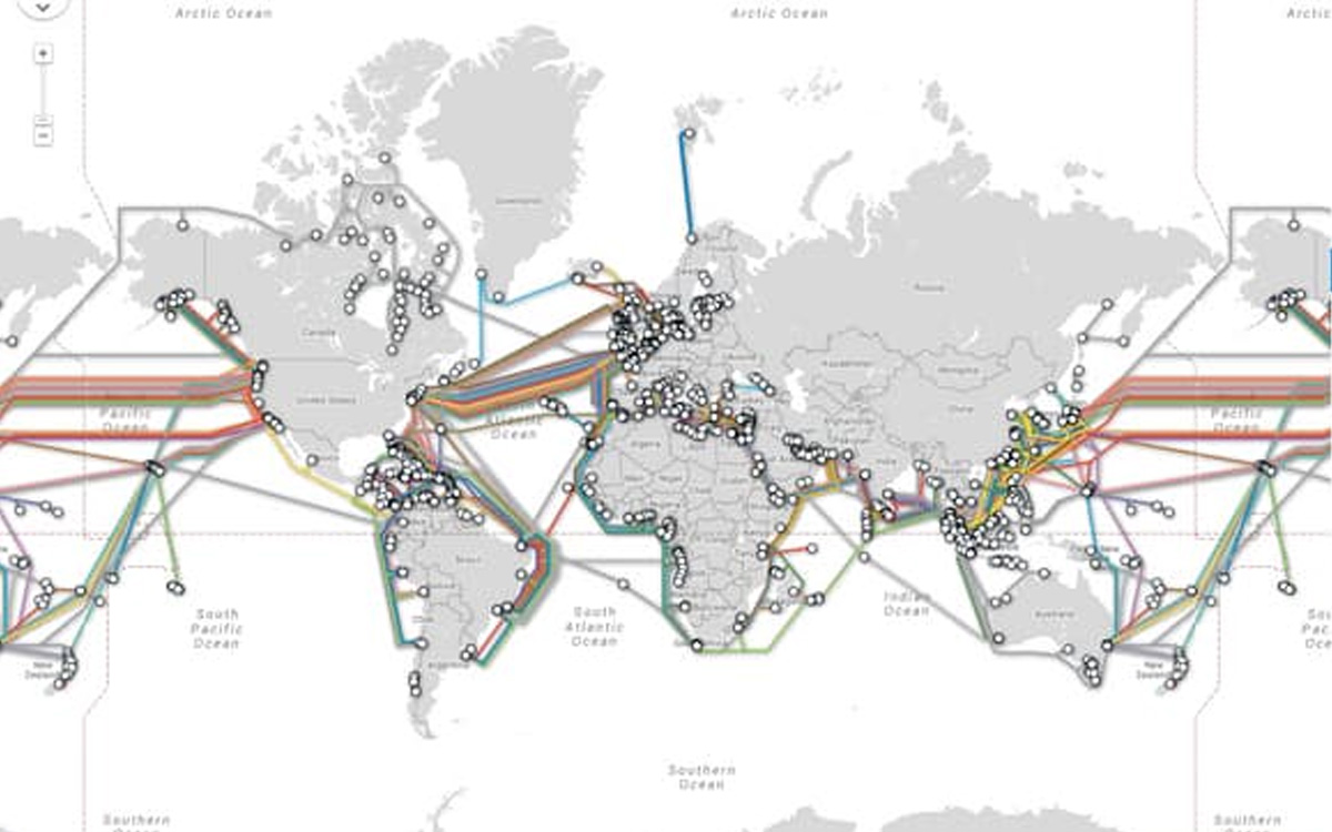 map of submarine cables