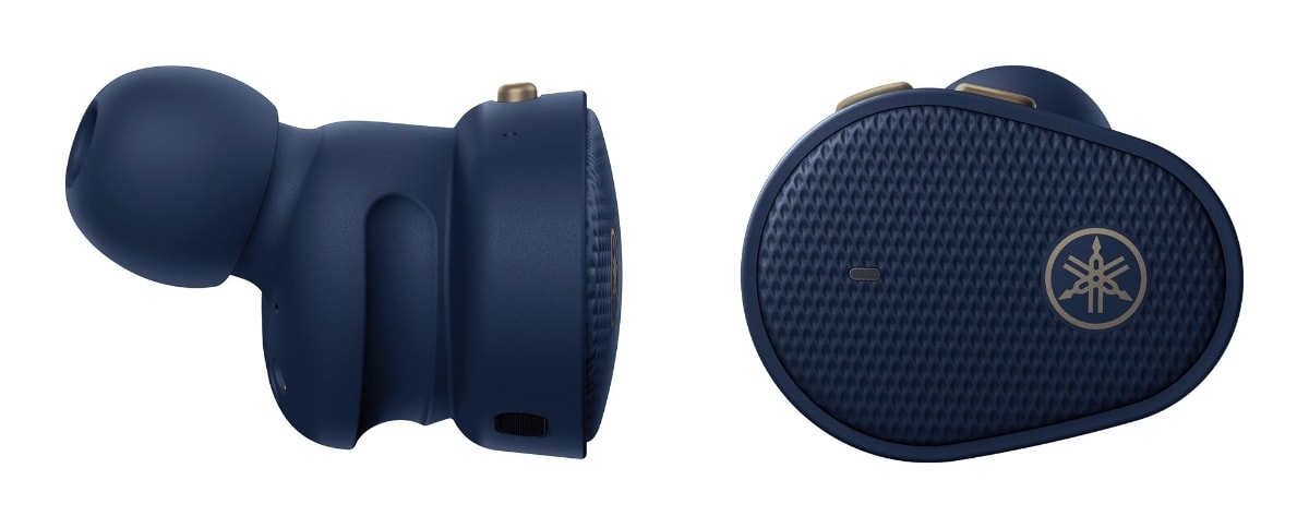 Yamaha TW-E5B headphones blue without case