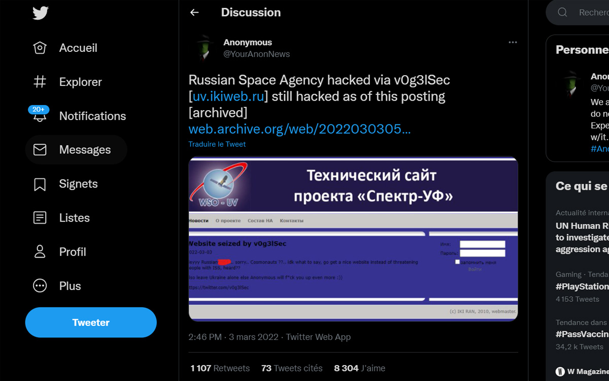 russian space agency hack