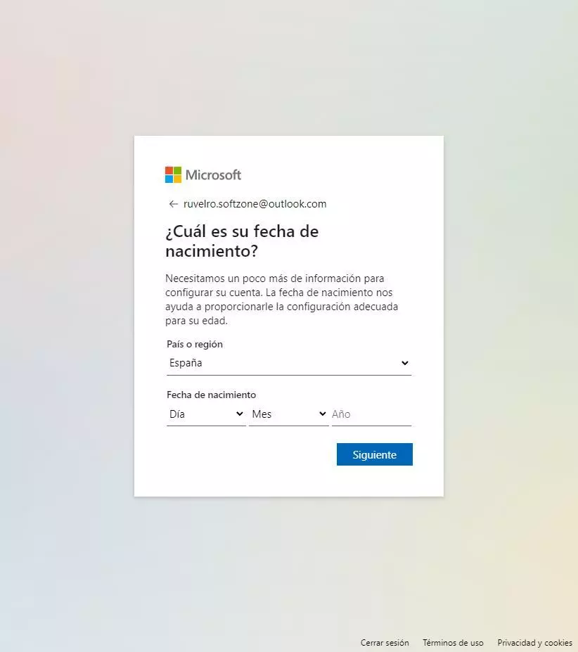 Create Microsoft Account - 4