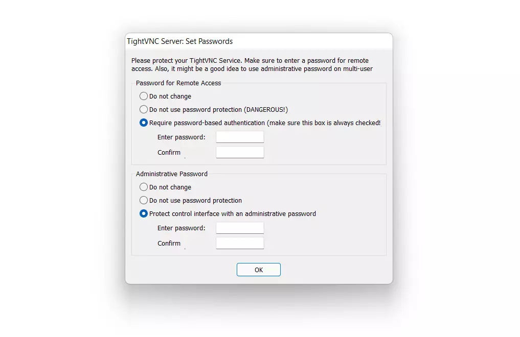 TightVNC on Windows
