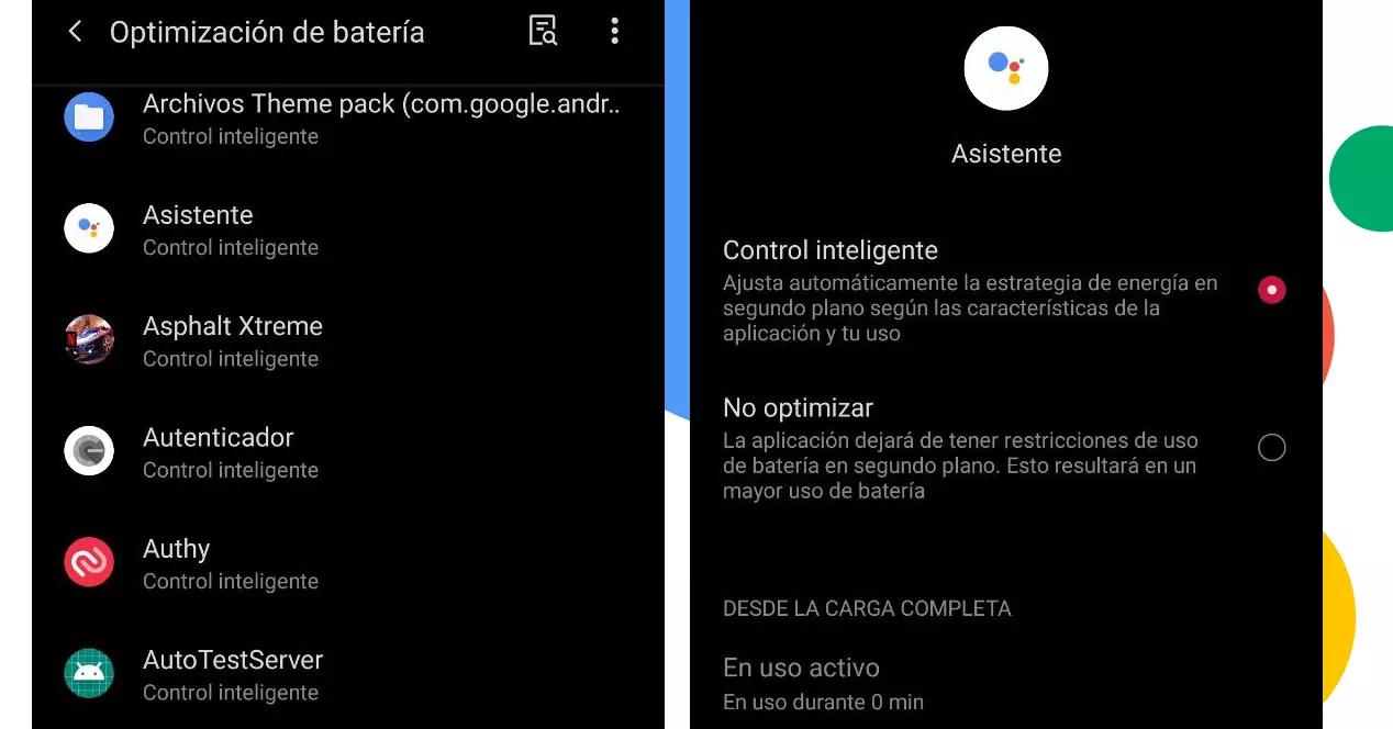 android battery smart control