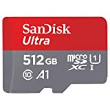 SanDisk |  microSDXC Memory Card with SD Adapter, up to 100 MB/s, App Performance A1, Class 10, U1, 512 GB