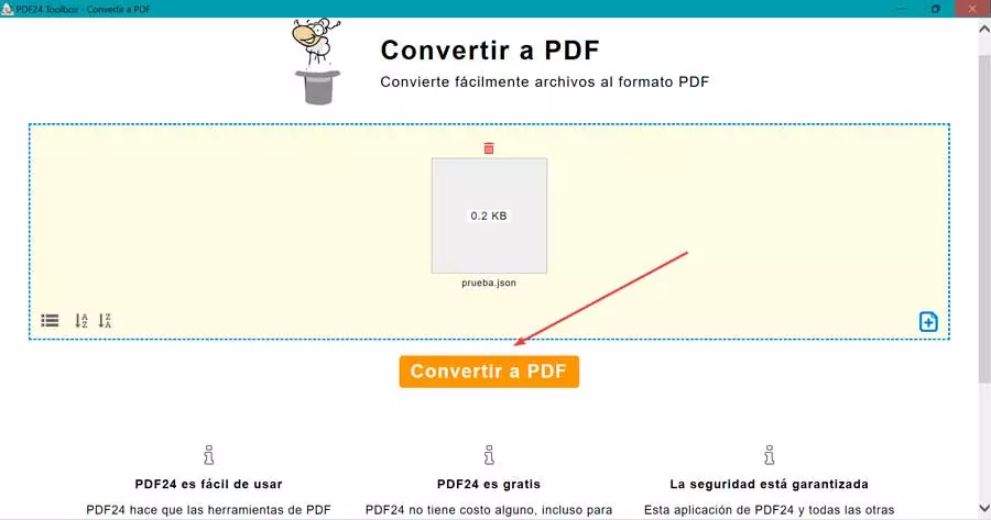 PDF24 convert to PDF