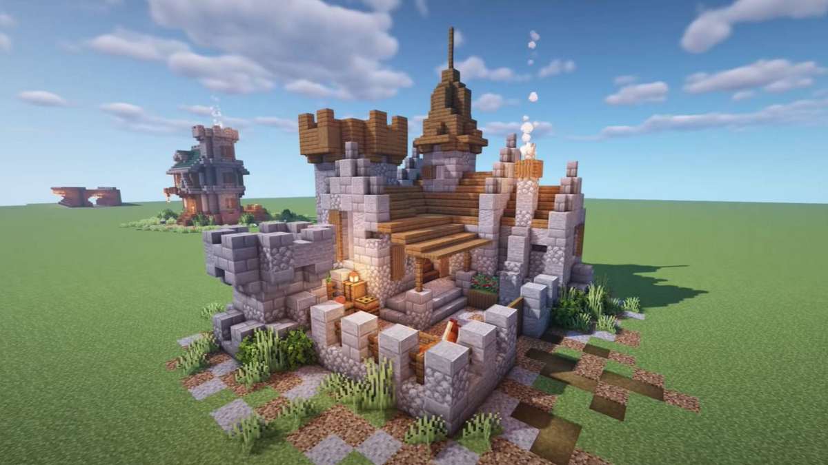 Building A Castle In Minecraft