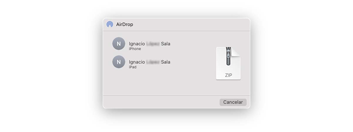 Send file from Mac to iPhone with AirDrop