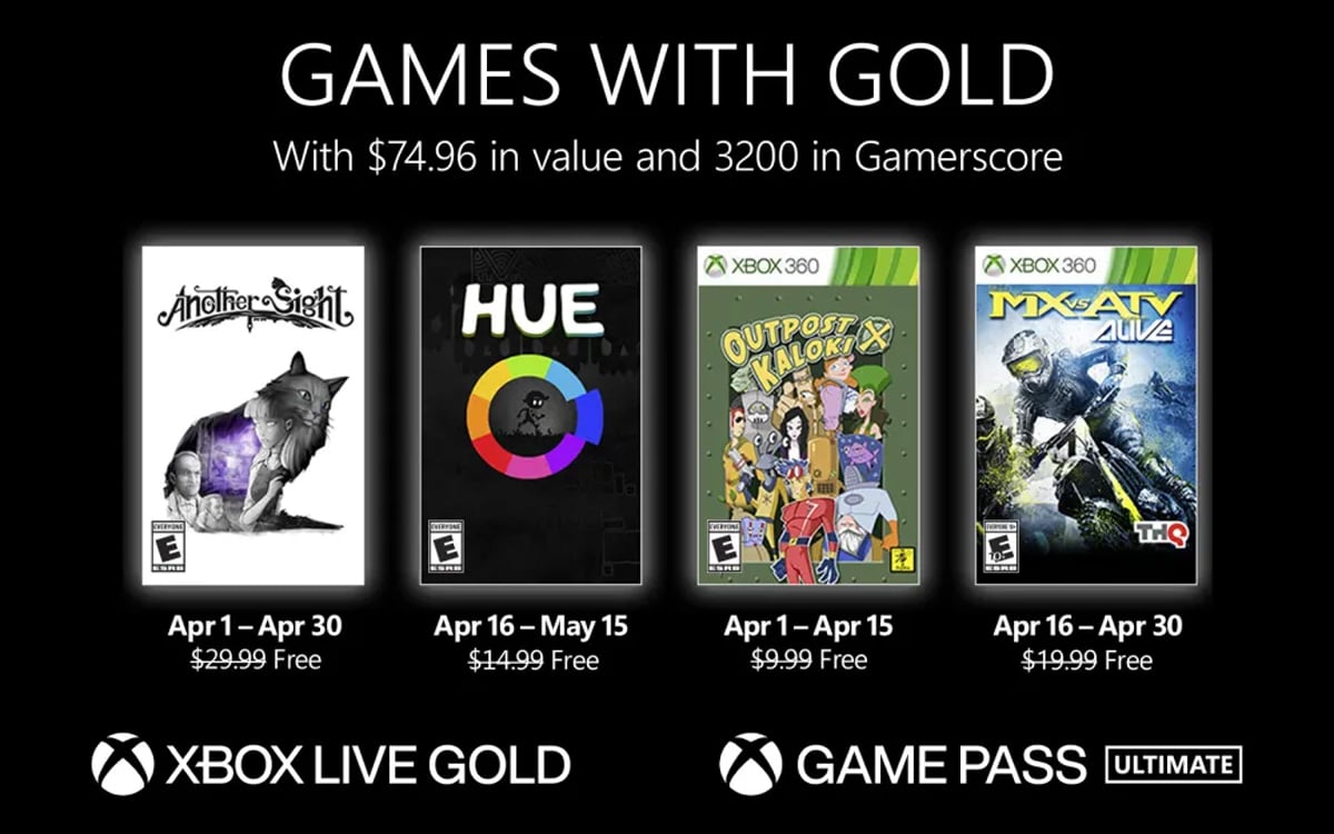 xbox games with gold april 2022