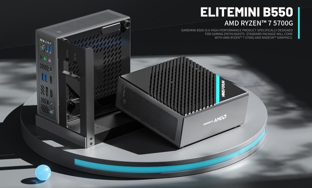 MINISFORUM EliteMini B550, a mini-PC with Ryzen and dedicated external graphics 29