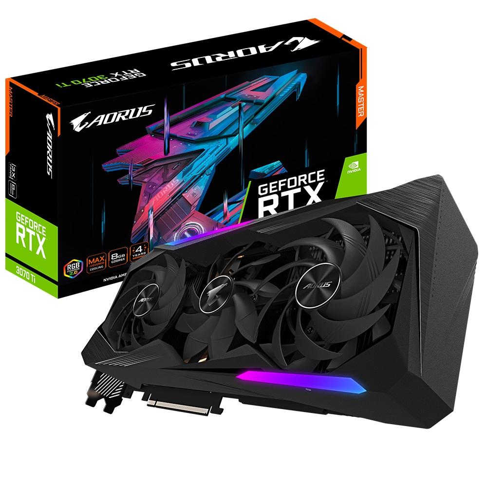 Gigabyte AORUS NVIDIA GeForce RTX 3070 Ti MASTER 8G LHR Graphics Card - March's Best Selling Graphics Cards