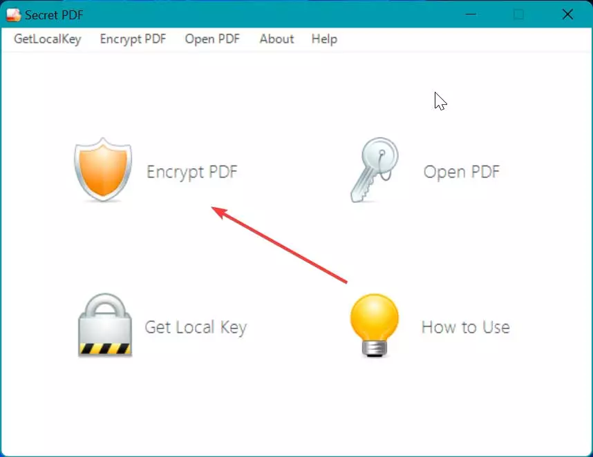Secret PDF encrypt