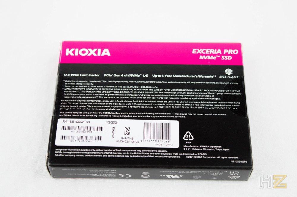 KIOXIA Exceria Pro packaging