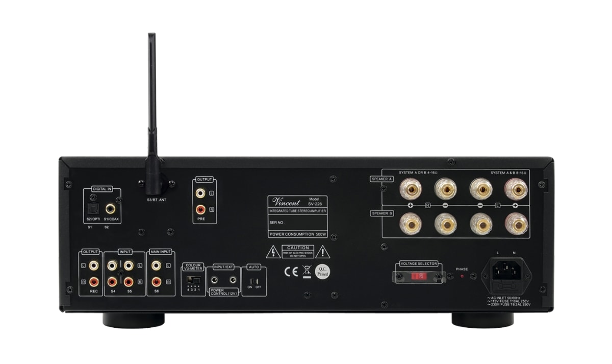 amplifier Vincent Audio SV-228 connectivity