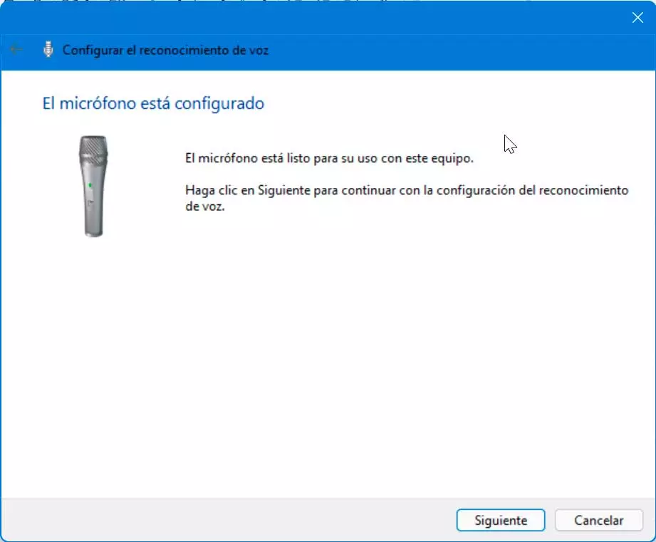 Windows 11 microphone configured