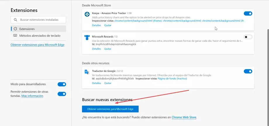 Get extensions for Microsoft Edge