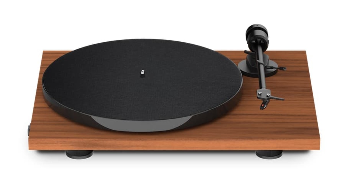 Pro-Ject E1 turntable brown wood model