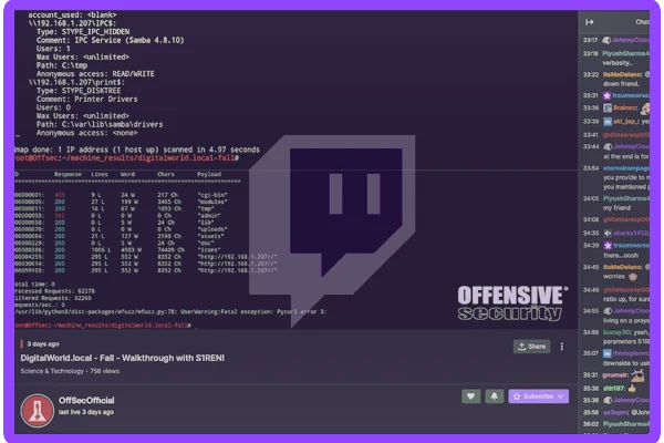 Kali Linux Team Offers Free Access to Twitch Penetration Testing Course