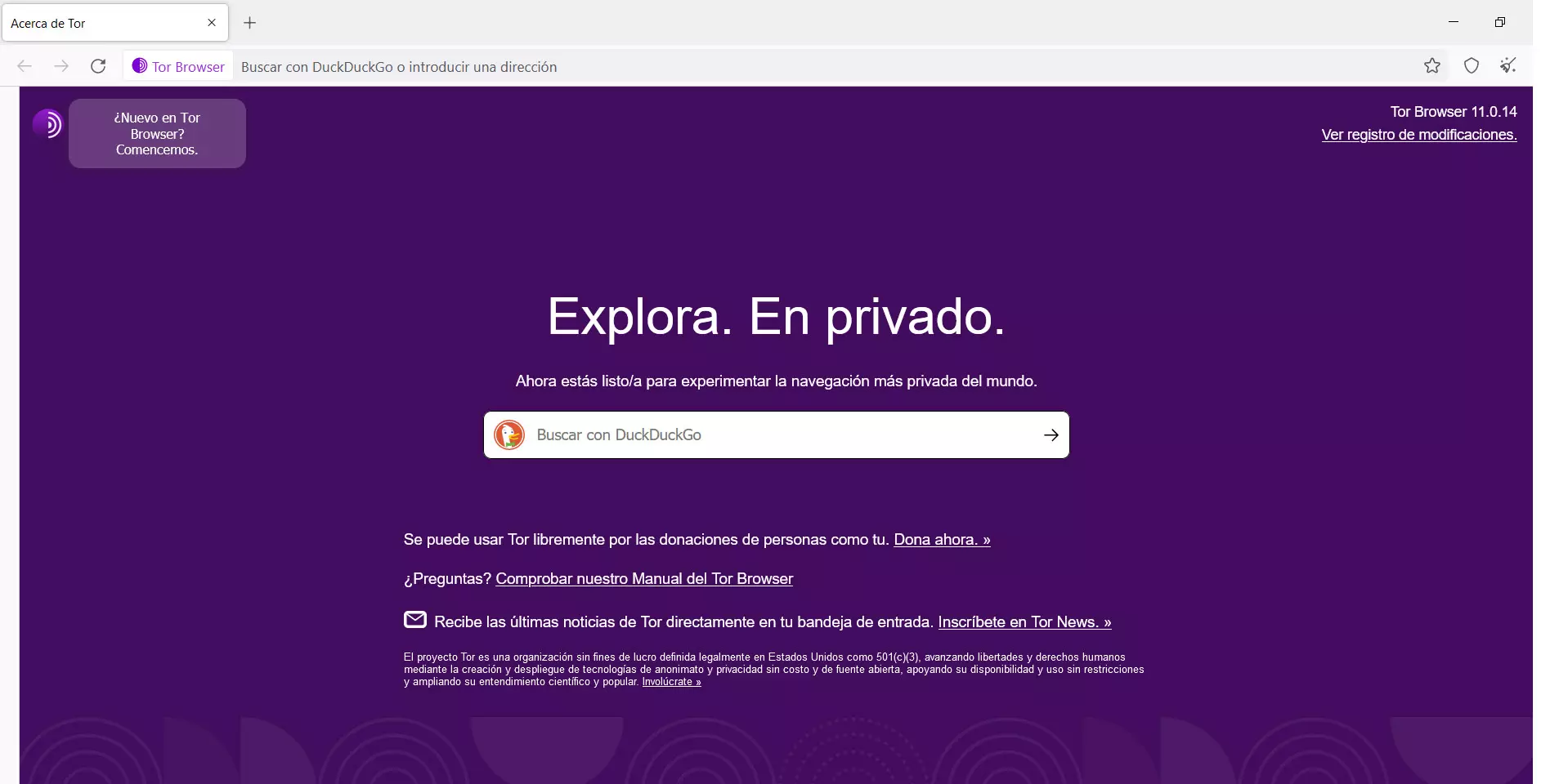 Tor started