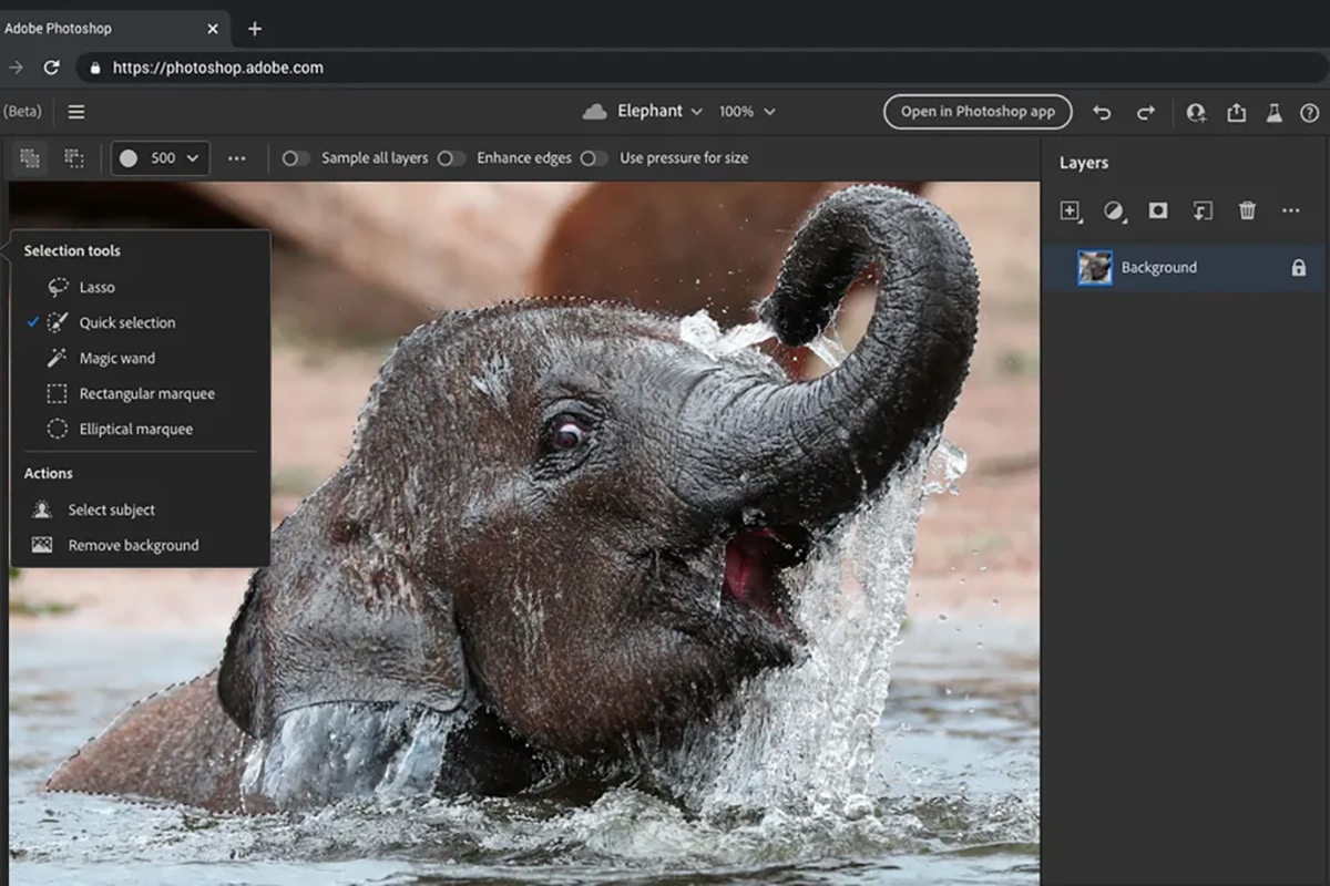 Adobe Photosop free for the web