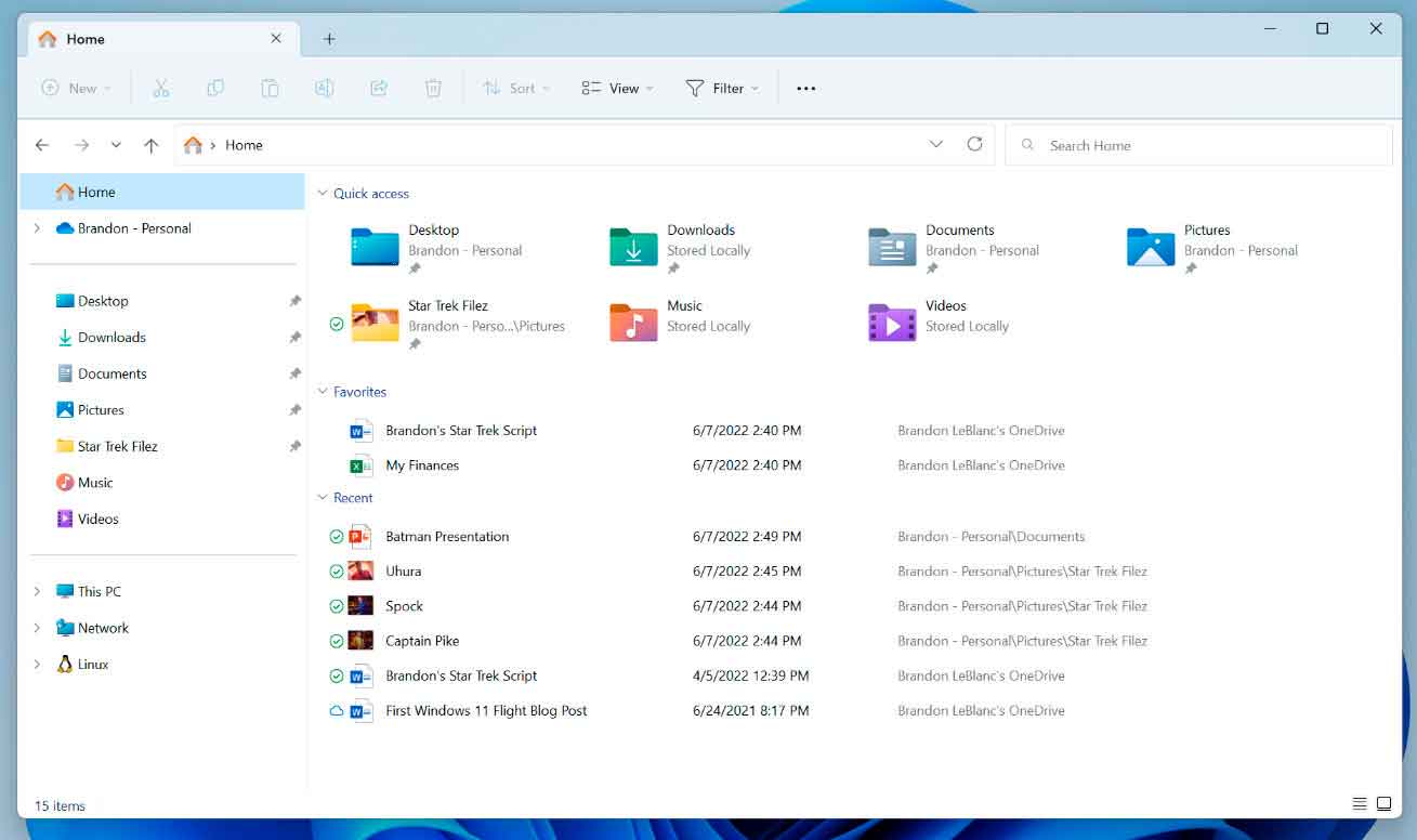 Tabs would improve the performance of Windows 11