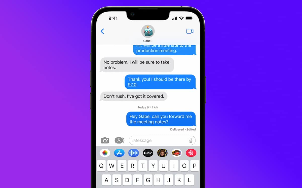iOS 16 edit Messages
