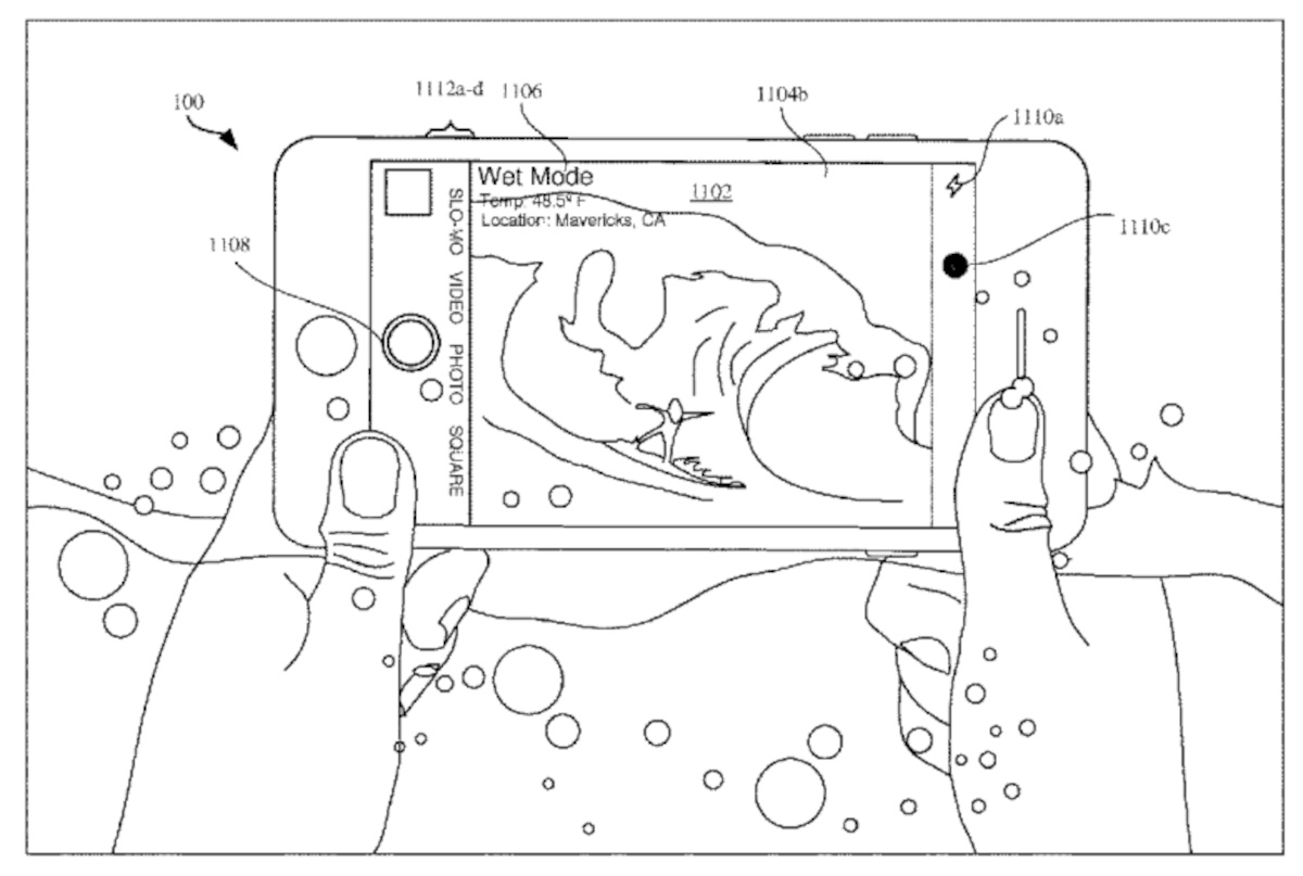 apple patent wet screen