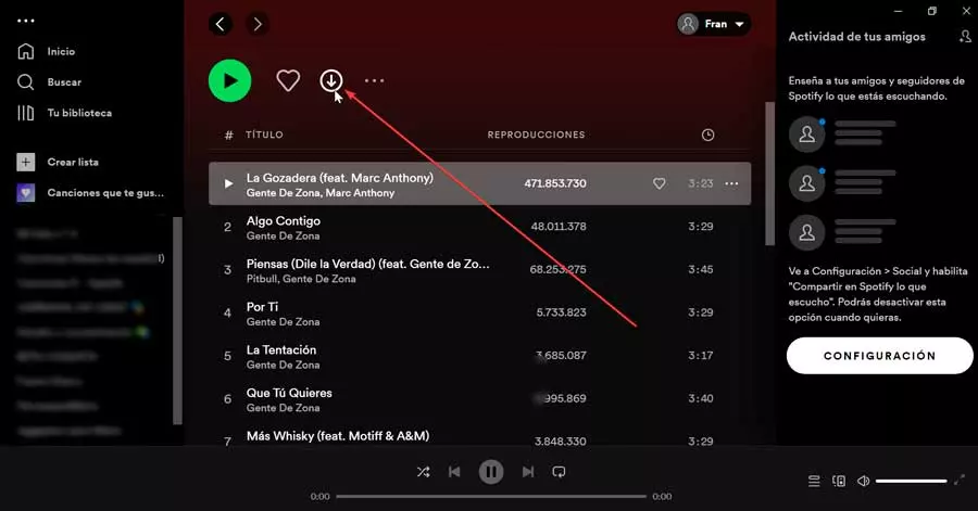 Spotify albums download songs