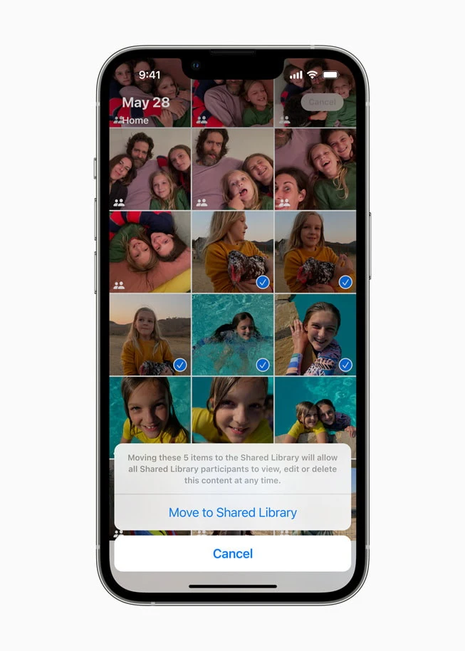 iCloud - shared gallery