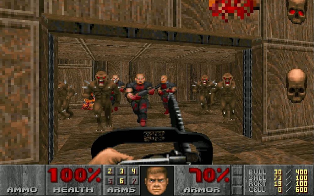 The chainsaw, one of the weapons with the most personality in Doom
