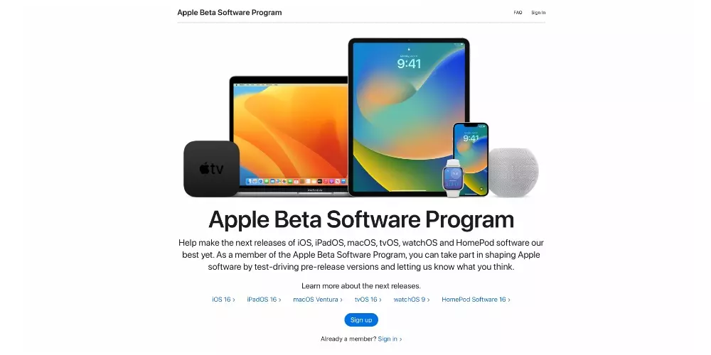 apple beta program