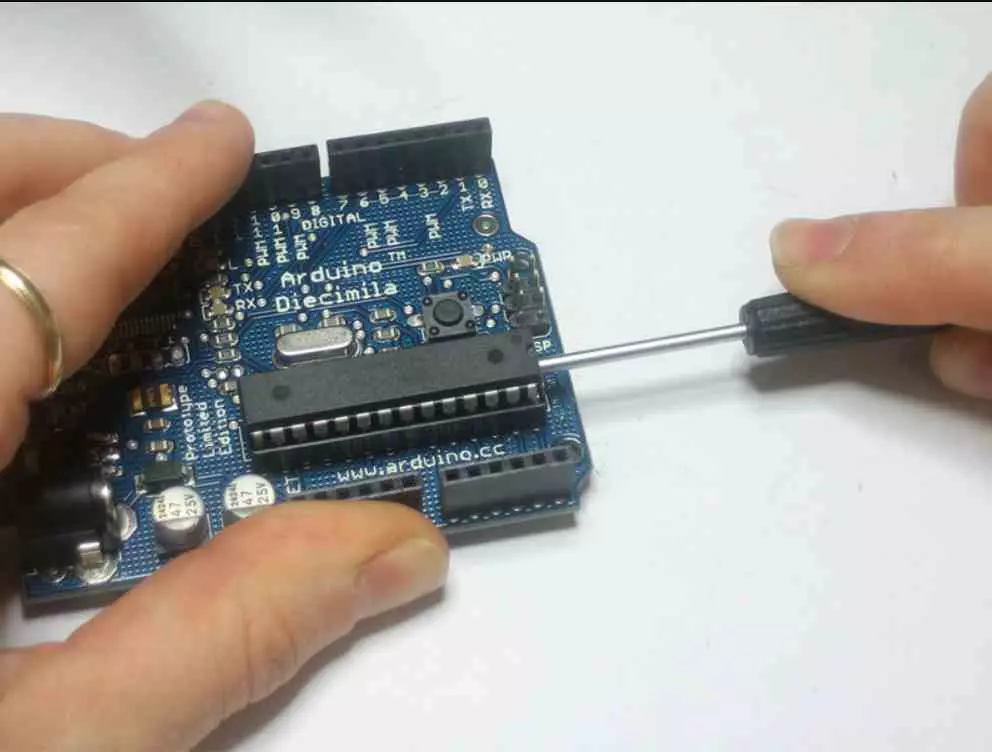 Disassemble Arduino microcontroller