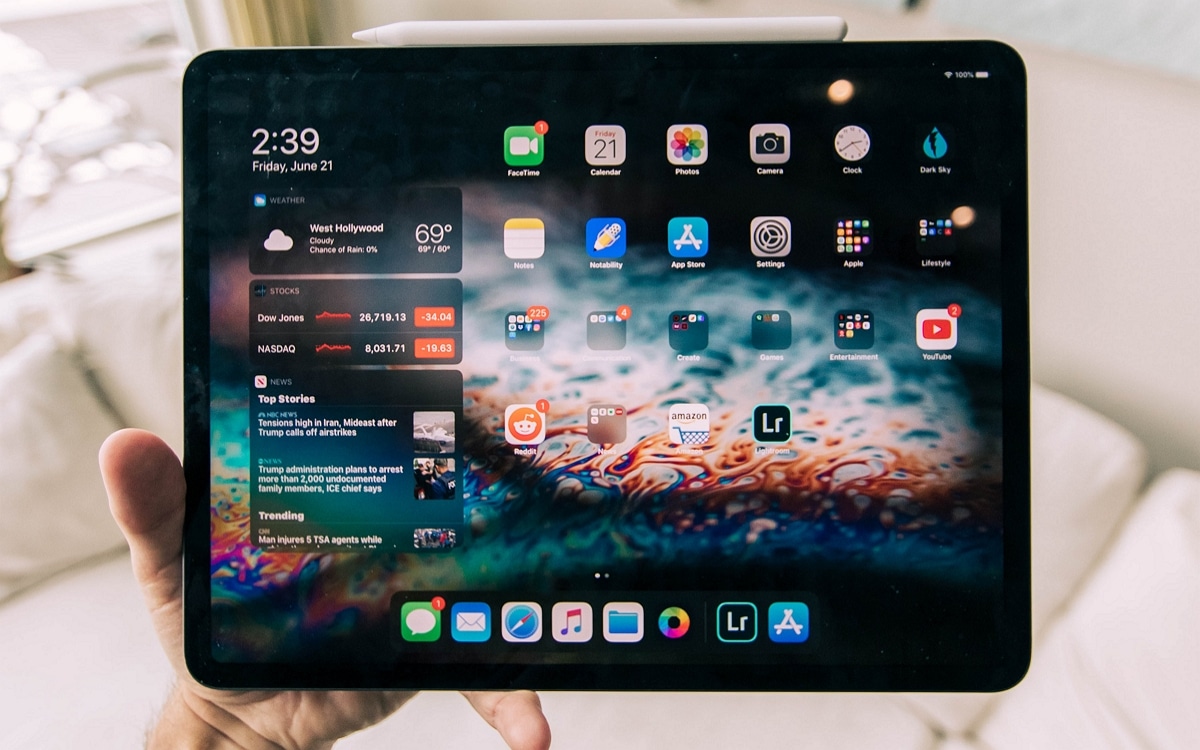 iPad Pro in landscape mode