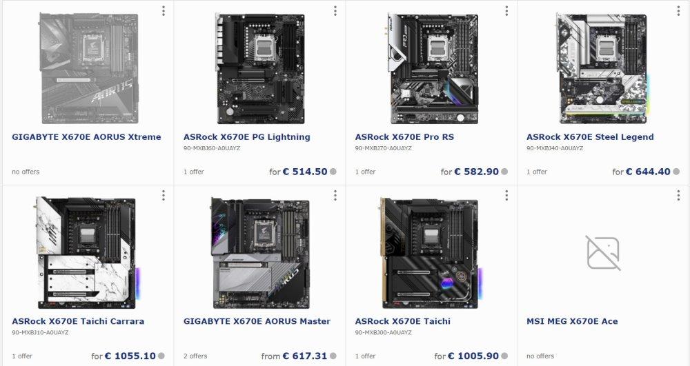 asrock x670e motherboard price