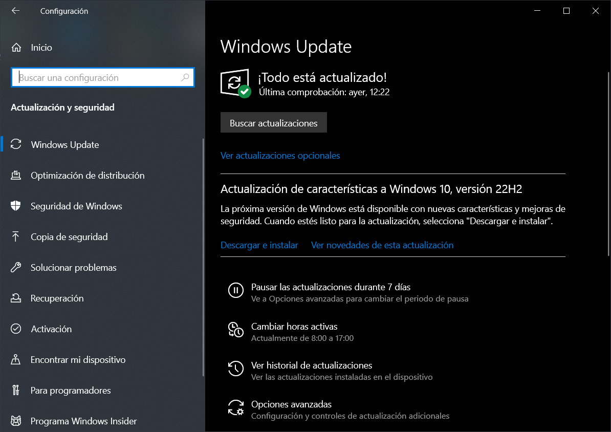 Windows 10 2022 Update