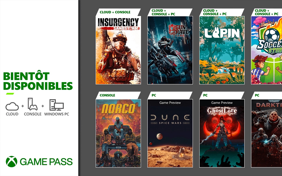 Xbox Game Pass Games November