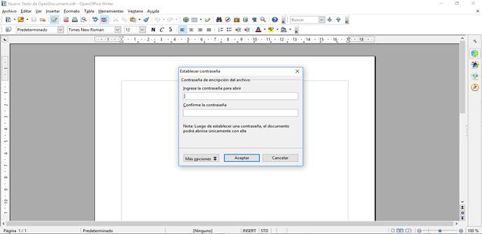 How to encrypt documents in OpenOffice