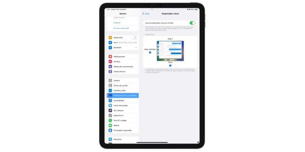 new iPad visual organizer