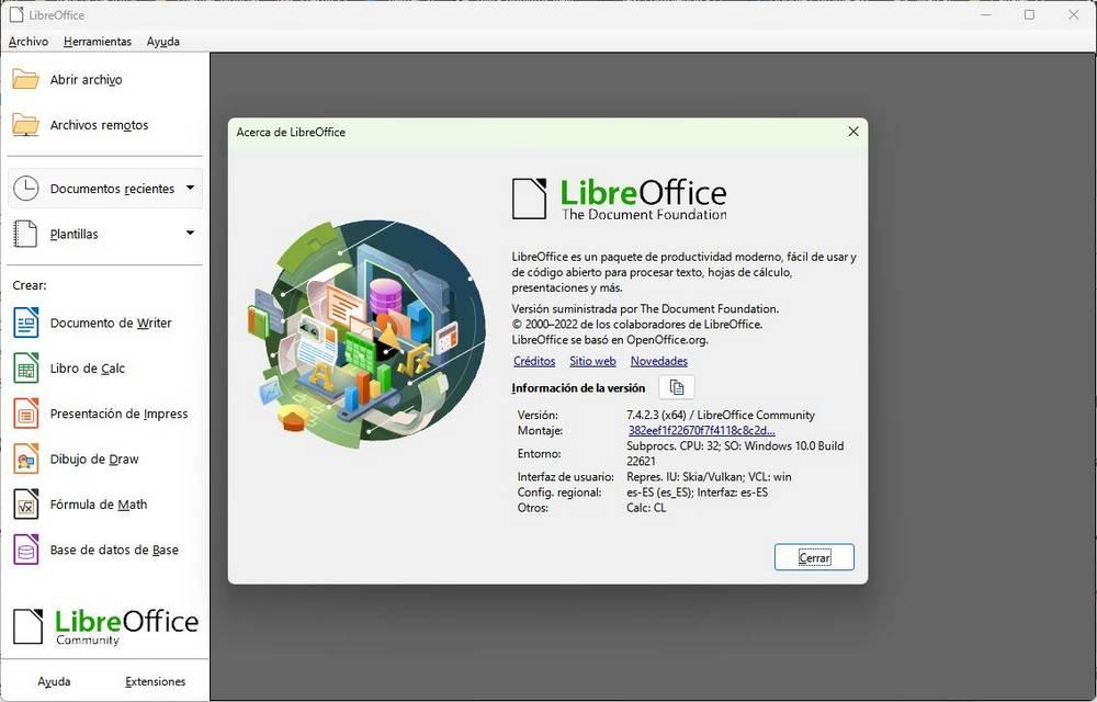 LibreOffice 7.4 About