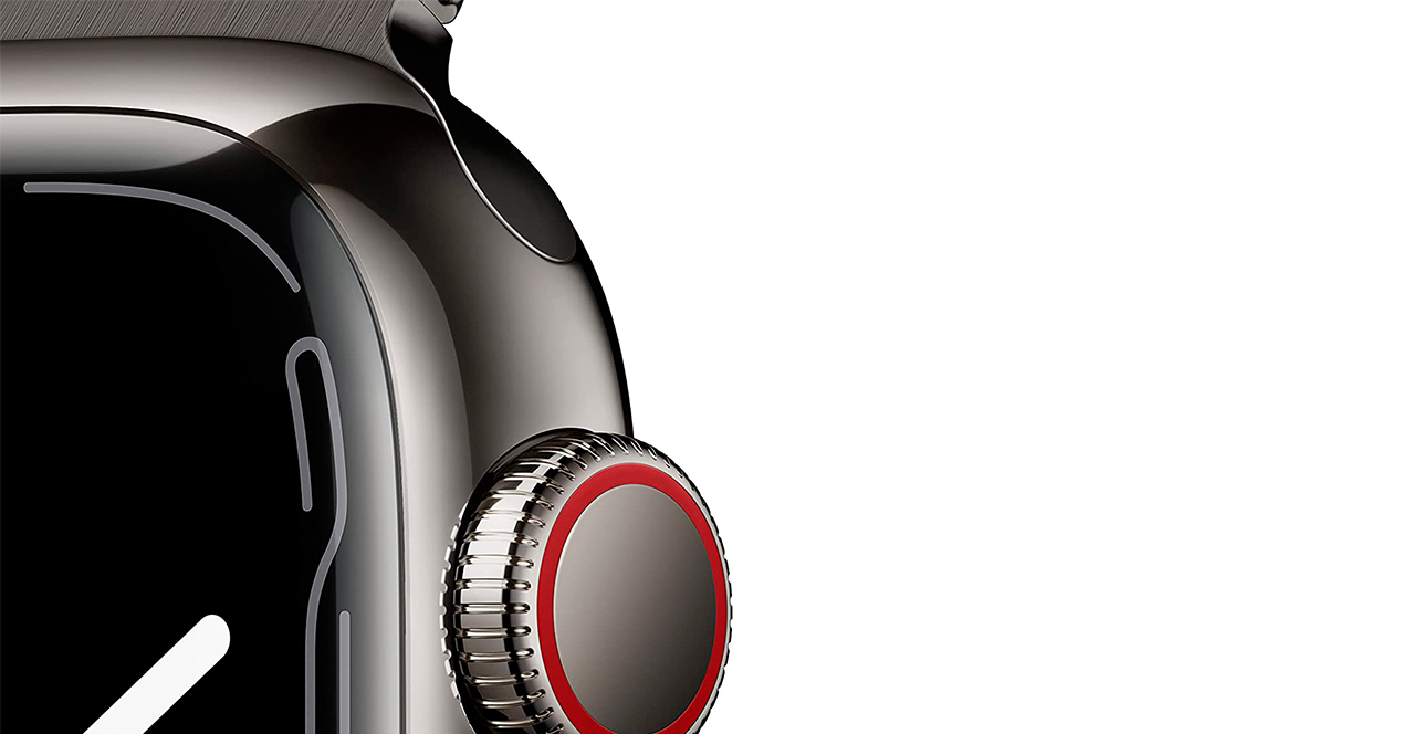 Apple Watch Series 7 with Graphite Milanese Loop