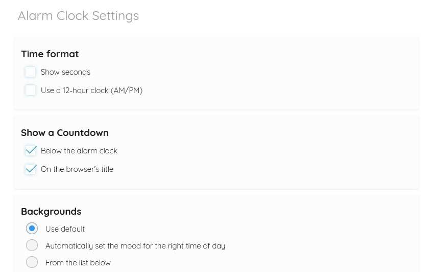 settings MetaClock